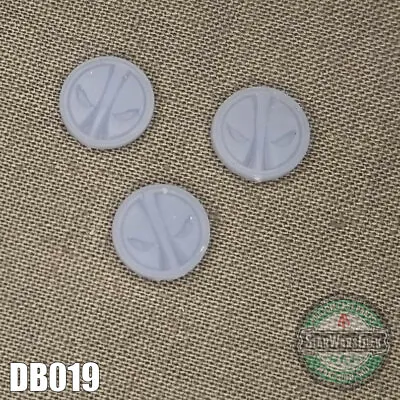 DB019 Deadpool V2 Buckle Logo Badge 10mm 3pc Set Use With 6  Marvel Legends • $11.97