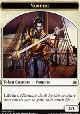 MTG 10 Vampire Token Light Play English Ixalan • $3.15