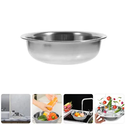  Large Metal Mixing Bowl Stainless Steel Bowls For Basin Thicken • $12.23