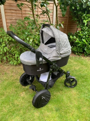 £150 • Buy Venicci Soft 3 In 1 Travel System. Pram, Car Seat, Seat Unit -  Med Grey.