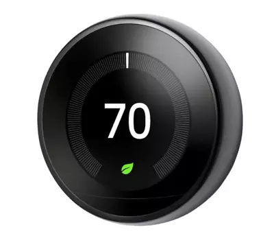 Google Nest Learning Thermostat- 3rd Generation - Black • $149.99