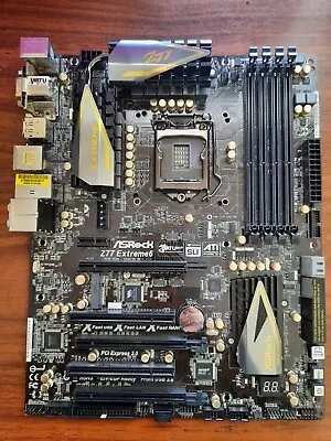 For PARTS   ASRock Z77 Extreme6 LGA 1155 Intel Motherboard   for PARTS  • $35