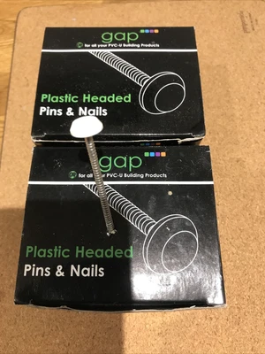 £15 • Buy GAP Plastic Headed Nails 65mm Box Of 100 Code PHN2W Polly Pins X 2 Boxes