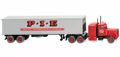 HO Wiking 1977-86 P.I.E. Pacific Intermountain Express Truck With Trailer #52706 • $39.95