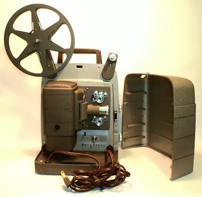 Vintage BELL AND HOWELL 8mm Reel To Reel FILM PROJECTOR 253 AX COMPLETE! TESTED! • $35.99