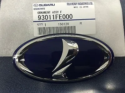 $24.99 • Buy 2002-2011 Subaru Impreza & WRX Blue  I  Front Grille Emblem Badge Sport Genuine 
