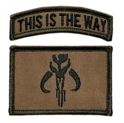 This Is The Way Mandalorian Patch [2PC Set Hook Fastener -BP7B7] • $13.99