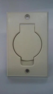 $8.10 • Buy Central Vacuum Wall Inlet Cover IVORY Round Door For Hayden
