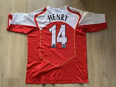 £90 • Buy Nike Arsenal Home Shirt 2004/05 THIERRY HENRY 14