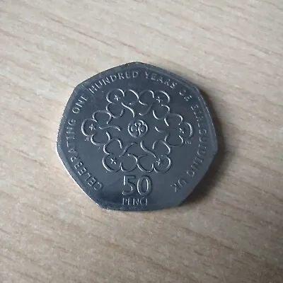 British UK 50p Coin Girlguiding UK (2010) • £3