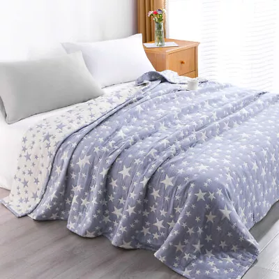 Three Layers 100% Muslin Cotton Bed Blanket Weighted Throw Twin Queen King • $59.99