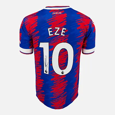 £296.99 • Buy Eberechi Eze Signed Crystal Palace Shirt 2022-23 Home [10]