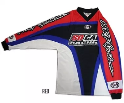 SoCal Racing HRP Motocross Red Jersey MX Dirt Bike Offroad ATV Honda Yamaha Blue • $15