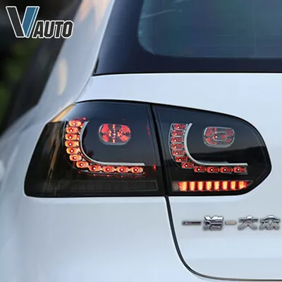 Set LED Smoked Tail Lights Brake Fit For Volkswagen Golf 6 MK6 GTI R 2010-2014 • $249.99