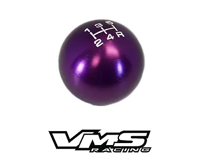 Vms Racing Purple Round Billet Gear Lever Shift Knob For Mitsubishi 5 Speed • $19.95