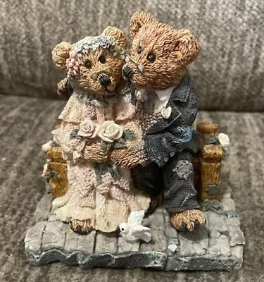 1993 Boyds Bears  Grenville And Beatrice Best Friends  Couple Wedding Figurine • $9