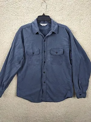 $16.94 • Buy VINTAGE Five Brother Shirt Adult Large 16-16.5 Blue Button-Up Chambray USA Mens