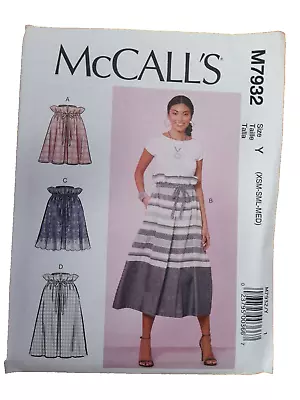 McCalls M7932 Skirt Pattern Sizes 4 - 14 New • £3