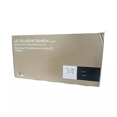 LG 34WP65C-B Curved 160Hz UltraWide QHD HDR FreeSync Gaming Monitor Open Box • $60
