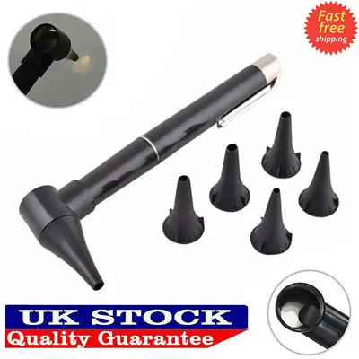 Ear Nose Care Inspection Scope Lighted Pen Otoscope Nose Throat Style Black UK • £7.68