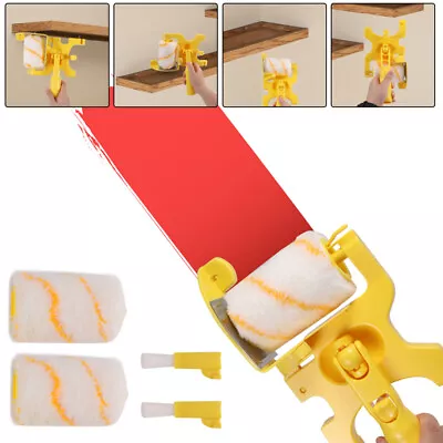 $18.31 • Buy Paint Edger Tool Hand-Held Paint Roller Brush Kit For Wall Ceiling DIY Painting