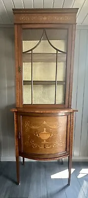 £200 • Buy Antique Edwardian Mahogany Display Cabinet With Astragal Glazed Door