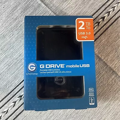 G-DRIVE Hard Drive 2TB 0G04860 Mobile USB Portable USB 3.0 5200RPM • $120