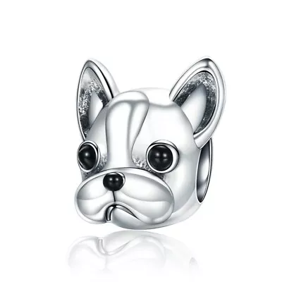 💖 French Bulldog Charm Frenchie Pet Dog Animal Genuine 925 Sterling Silver 💖 • £15.95