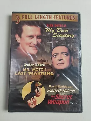 My Dear Secretary - Mr. Moto's Last Warning - The Secret Weapon (2008 DVD) New • $6.99