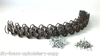 £49.99 • Buy  Zigzag Upholstery Springs Diy Sofa Chair Repair Kit All Sizes + Clips + Nails 