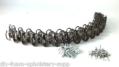  Zigzag Upholstery Springs Diy Sofa Chair Repair Kit All Sizes + Clips + Nails  • £49.99