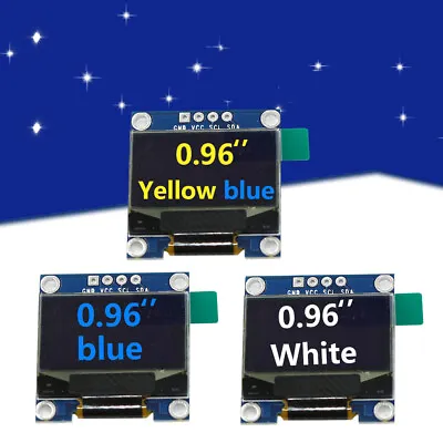 $6.59 • Buy NEW 0.96 Inch IIC OLED Display Module 128X64 I2C SSD1306 GND LCD Screen Board