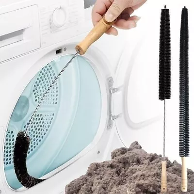 1/2Pcs Radiator Cleaner Brush With Wooden Handle Long Flexible Cleaning Brush • £5.25