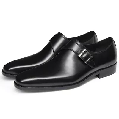 Casual Men's Shoes British Real Leather Brogues  Business Dress  Monk Shoes Sz • $120.11