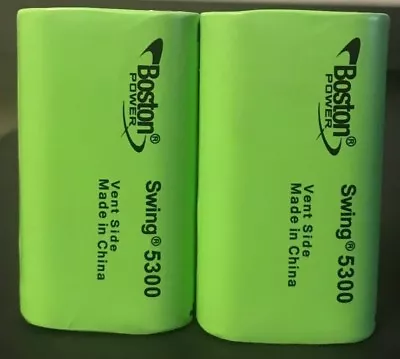 Brand New  2   Boston Power Swing 5300 3.7V 5300mAh 13A Rechargeable Battery • $20.99