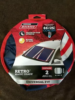 ☀️☀️GENUINE Dickies RETRO MAGIC SHADE SUN SHADE 2 Piece Panel Auto/Car/Truck ☀️☀ • $6.99