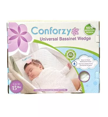 NEW BABY Universal Baby Bassinet Wedge By Conforzy - Waterproof Cover - Up To 15 • $16