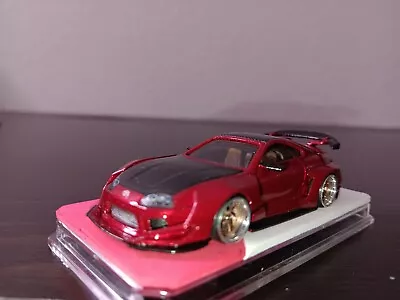 Hotwheels Premium 1/64 Custom Toyota Supra Widebody Red/burgundy *READ* • $199