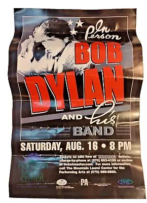 2003 In Person Bob Dylan Concert Poster Mountain Laurel Center Newark 11  X 17  • $37.50