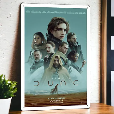 Dune (2021) Metal Movie Poster Tin Sign Plaque Film 8 X12  • $6.99