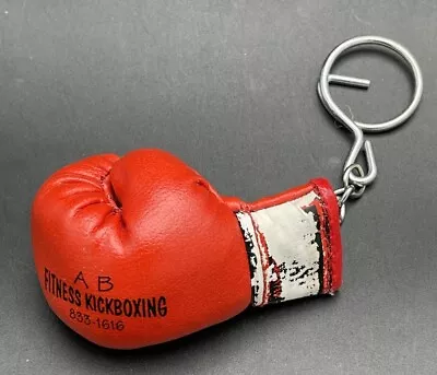 A B Fitness Kickboxing Mini 2-1/4  Red Boxing Glove Key Chain • $9.99