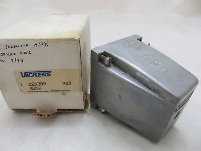 VICKERS 229389 VALVE SOLENOID VALVE COIL 230 Volts 60 Hertz .32 Amps • $370