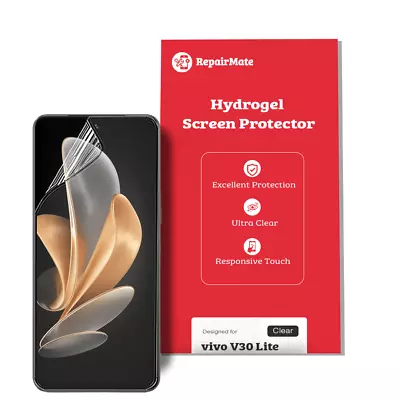 Vivo V30 Lite Full Cover Hydrogel Screen Protector [2 Pack] • $39.88