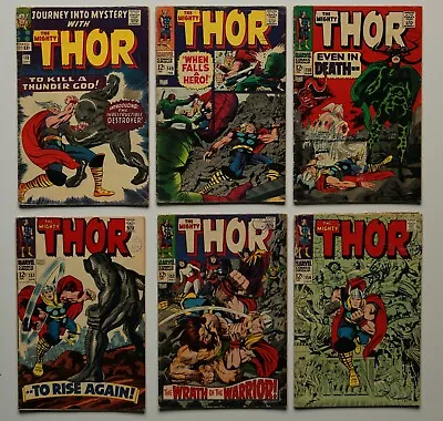 JOB LOT OF 6 MIGHTY THOR Comics In Range 118 - 154 SILVER AGE CENTS COPIES 1960s • £22.05