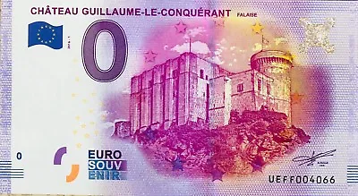 £5.41 • Buy Ticket 0 Zero Euro Memory Tourist Castle Guillaume Le Conqueror 2016