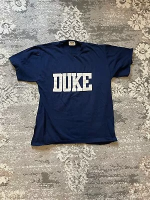 Vintage Duke University Blue Devils Shirt Size Large  - The Cotton Exchange • $19.99