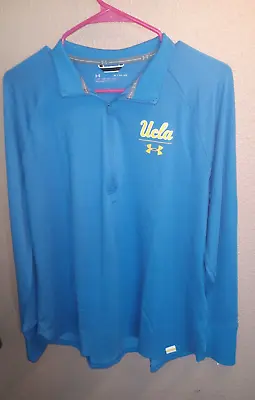 New W/Tags Womens XL Blue UCLA Athletic Jacket 1/4 Zip Long Sleeve • £23.61