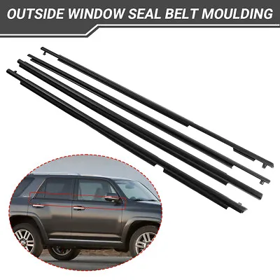 Car Outside Window Weatherstrip Seal Belt Moulding Fits Toyota 4Runner 2010-2021 • $33.90