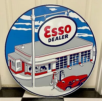 Rare  1 Of 100 Pristine Vintage Concepts Porcelain Sign  Humble-esso Service • $235