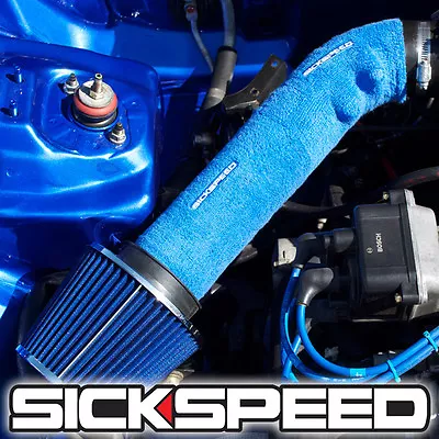 Blue Thermal Cover For Cold Air/short Ram Intake Pipe Engine Bay Sock P12 • $9.88